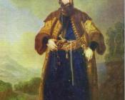 弗拉基米尔 波罗维科夫斯基 : Portrait of Murtaza-Kuli-Khan. Study